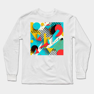 Memphis pattern 5 Long Sleeve T-Shirt